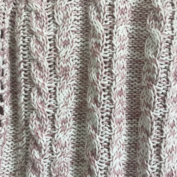GAP White and Pink Chunky Knit Sweater - Picture 5 of 5